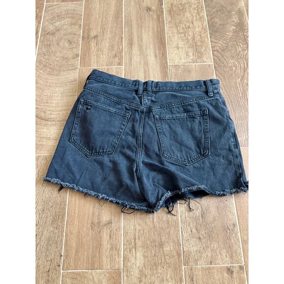 Free People We the Free Washed Black Jean Shorts Size 31 - Picture 9 of 10